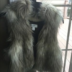 Faux fur vest